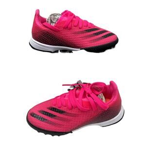 Adidas NEW Ghosted.3 TF J Soccer Cleats - Turf - Shock Pink Black - 11K